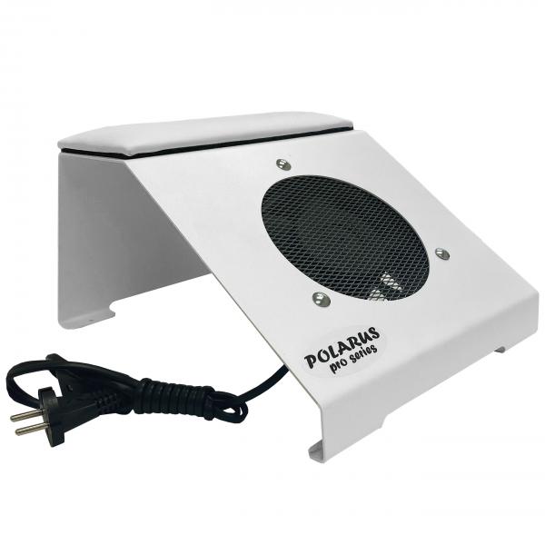 Пылесос для маникюра с магнитной подушкой Polarus PRO-series 65Вт металл (белый)